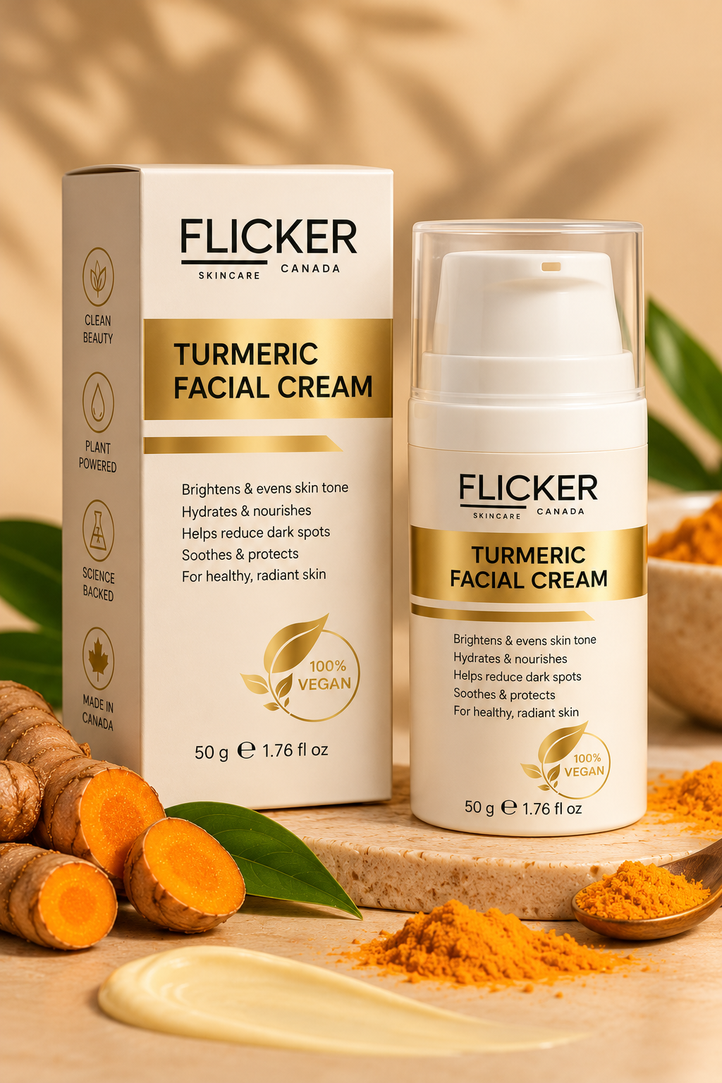 Turmeric Facial Cream Spa Still Life Turmeric Facial Cream – 50 g - Image 1